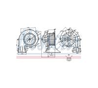 NISSENS Electric Blower Motor for Saab 9-3 1.8 T 2.0 Bio Power 1.8i