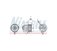 NISSENS Electric Cabin Air Blower Motor for Audi A5 Q5 A4, Porsche Macan