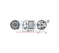 NISSENS Electric Cabin Air Blower Motor for DS DS4/DS4 Crossback 6441CZ