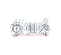 NISSENS Electric Cabin Air Blower Motor For Fiat Doblo Fiorino Qubo Tipo