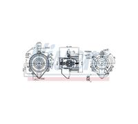 NISSENS Electric Cabin Air Blower Motor For Fiat Doblo Punto 46722956 46723716