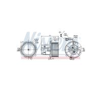 NISSENS Electric Cabin Air Blower Motor for MERCEDES T-Model E GLK