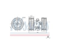 NISSENS Electric Cabin Air Blower Motor For MERCEDES Viano Vito