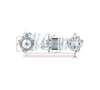 NISSENS Electric Cabin Air Blower Motor for Renault Captur I Clio IV Kaptur