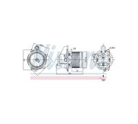 NISSENS Electric Cabin Air Blower Motor for Renault Lodgy Dokker
