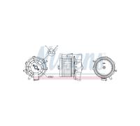 NISSENS Electric Cabin Air Blower Motor Pulseur Air Habitacle for Fiat Ducato