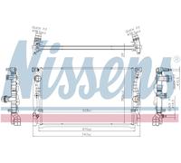 NISSENS 606230 Engine radiator