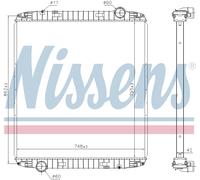 NISSENS Coolant Radiator 6063730 for IVECO STRALIS (2002) STRALIS AT440S40TFP et