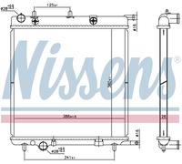 Nissens Engine Radiator 606400 - Fits Citroen C2, C2 Enterprise, C3, C3 Pluriel