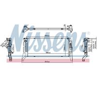 NISSENS 606789 Engine radiator