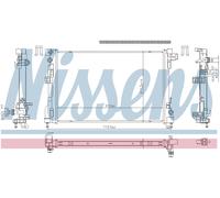 NISSENS 606869 Engine radiator