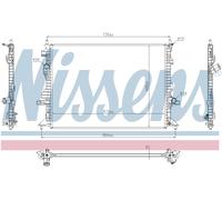 Nissens Engine Coolant Radiator 606908 for eg. FORD FOCUS ESTATE/WAGON (2018) 1.