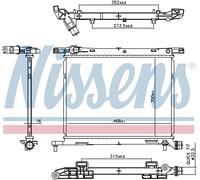 Radiator 607029 Nissens 52139791 52149791 52209267 52139791 52149791 52209267