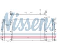 Nissens Engine Coolant Radiator 607117 for eg. MERCEDES-BENZ C-SERIES W205 (2014