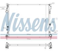 Nissens Engine Coolant Radiator 607124 for eg. MERCEDES-BENZ GLE-SERIES V167 (20