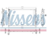 NISSENS 607184 Engine radiator