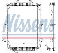 Nissens Engine Coolant Radiator 62342A for eg. IVECO EUROSTAR (1993) EUROSTAR 19