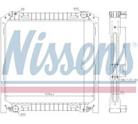 Nissens Engine Coolant Radiator 62344 for eg. IVECO EUROCARGO (1991) EUROCARGO 1