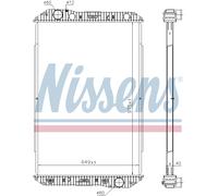 NISSENS 625710 Engine radiator
