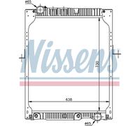 Nissens Engine Coolant Radiator 62643A for eg. MERCEDES-BENZ SK-SERIES (1988) SK