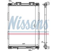 Nissens Engine Coolant Radiator 628700 for eg. MAN F2000 (1995) F2000 18.273 etc