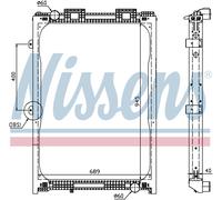 NISSENS 62870A Engine radiator