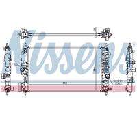 Nissens Engine Coolant Radiator 630764 for eg. OPEL ASTRA (2010) 1.6 SIDI/SIDI E