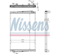 Nissens Engine Coolant Radiator 67193 for eg. MAN TGL-SERIES (2004) TGL 8.240 et
