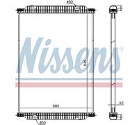 Nissens Engine Coolant Radiator 671950 for eg. MAN UL-SERIES (1989) UL 353 etc