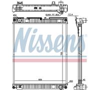 Nissens Engine Coolant Radiator 67227 for eg. MAN TGL-SERIES (2020) TGL 10.150 e