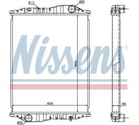 Nissens Engine Coolant Radiator 69600A for eg. KÄSSBOHRER BUS