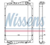 Nissens Engine Coolant Radiator 69601A for eg. KÄSSBOHRER BUS