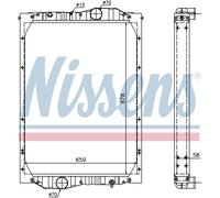 Nissens Engine Coolant Radiator 69603A for eg. KÄSSBOHRER BUS