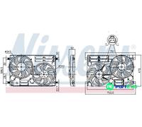NISSENS ENGINE COOLING FAN 850096 FOR FORD
