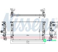 NISSENS ENGINE COOLING RADIATOR 606230 FOR BMW
