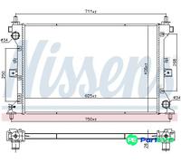 NISSENS 606383 Engine radiator
