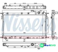 NISSENS ENGINE COOLING RADIATOR 68559 FOR MAZDA