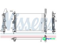 NISSENS ENGINE COOLING RADIATOR 69238 FOR FORD