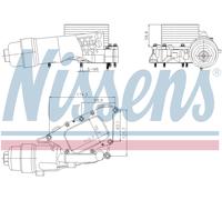 Engine oil cooler Water-cooled 91385 NISSENS for MINI BMW