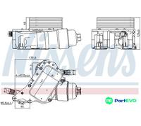 NISSENS ENGINE OIL OIL COOLER 91339 FOR NISSAN RENAULT