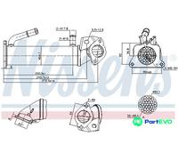 NISSENS EXHAUST GAS RECIRCULATION COOLER 989322