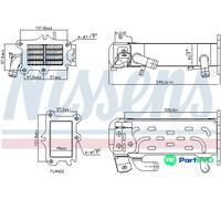 NISSENS EXHAUST GAS RECIRCULATION COOLER 989447 FOR MERCEDES-BENZ