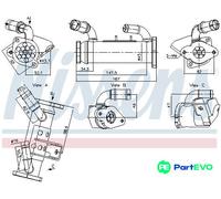 NISSENS EXHAUST GAS RECIRCULATION COOLER 989474 FOR LAND ROVER