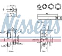 Nissens Expansion valve 999445 for eg. FORD FOCUS (2011) 1.6 TI-VCT