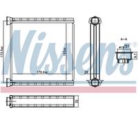 Interior Heating Heat Exchanger Front Fits Audi Q3 Sportback - Nissens 707278