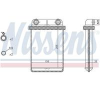 NISSENS 72671 Heater matrix