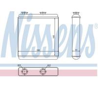 NISSENS 72663 Heater matrix