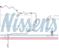 Nissens High-pressure Line for air conditioning 844832