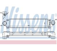 NISSENS Charge Air Intercooler 96561 for FORD C-MAX (2007) 2.0 TDCI etc