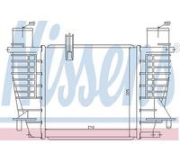 Nissens Intercooler for Nissan NV200 dCi 86 K9K 1.5 March 2009 to April 2011